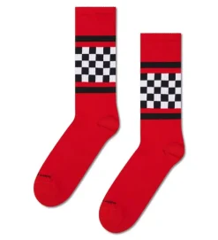 Happy Socks Farbüberladung|Sneakersocken^Checked Stripe Sneaker Sock