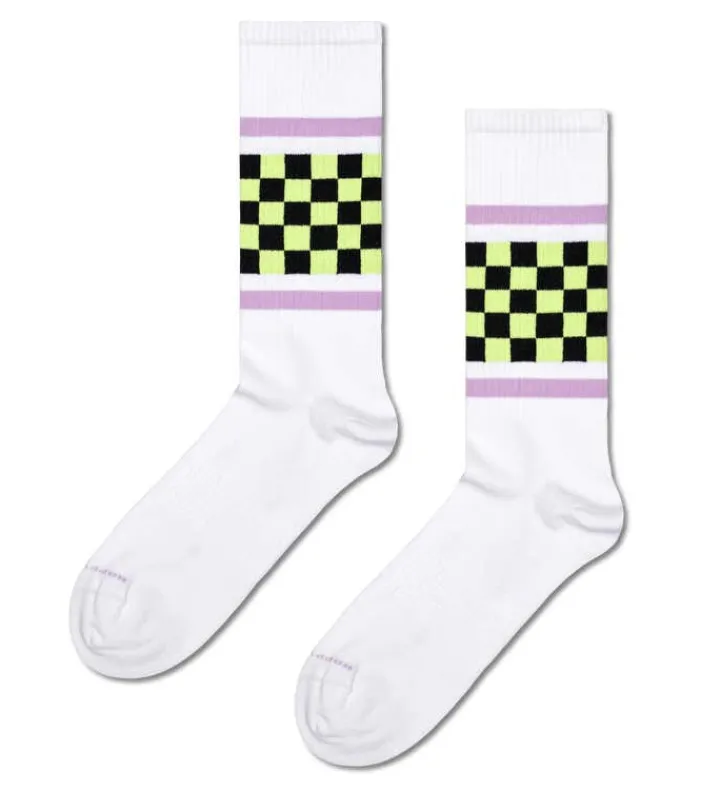 Happy Socks Farbüberladung|Sneakersocken^Checked Stripe Sneaker Sock