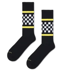 Happy Socks Farbüberladung|Sneakersocken^Checked Stripe Sneaker Sock