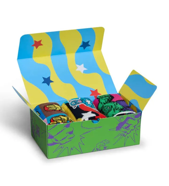 Happy Socks Erwachsene^MARVEL™ Avengers 3-Pack Socks Gift Set