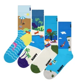 Happy Socks Erwachsene^4-Pack Vacation Mode Socks