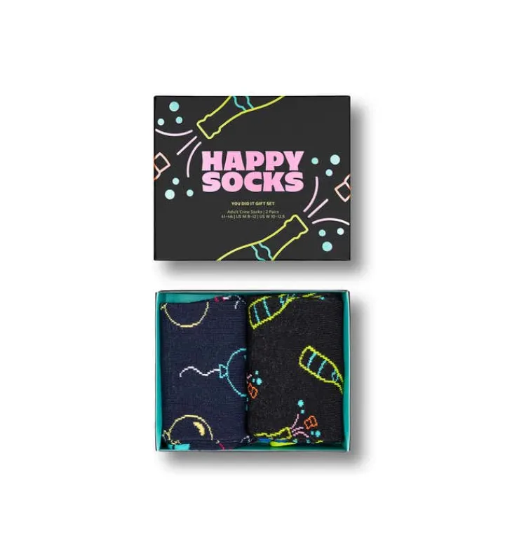 Happy Socks Erwachsene^2-Pack You Did It Socks Gift Set